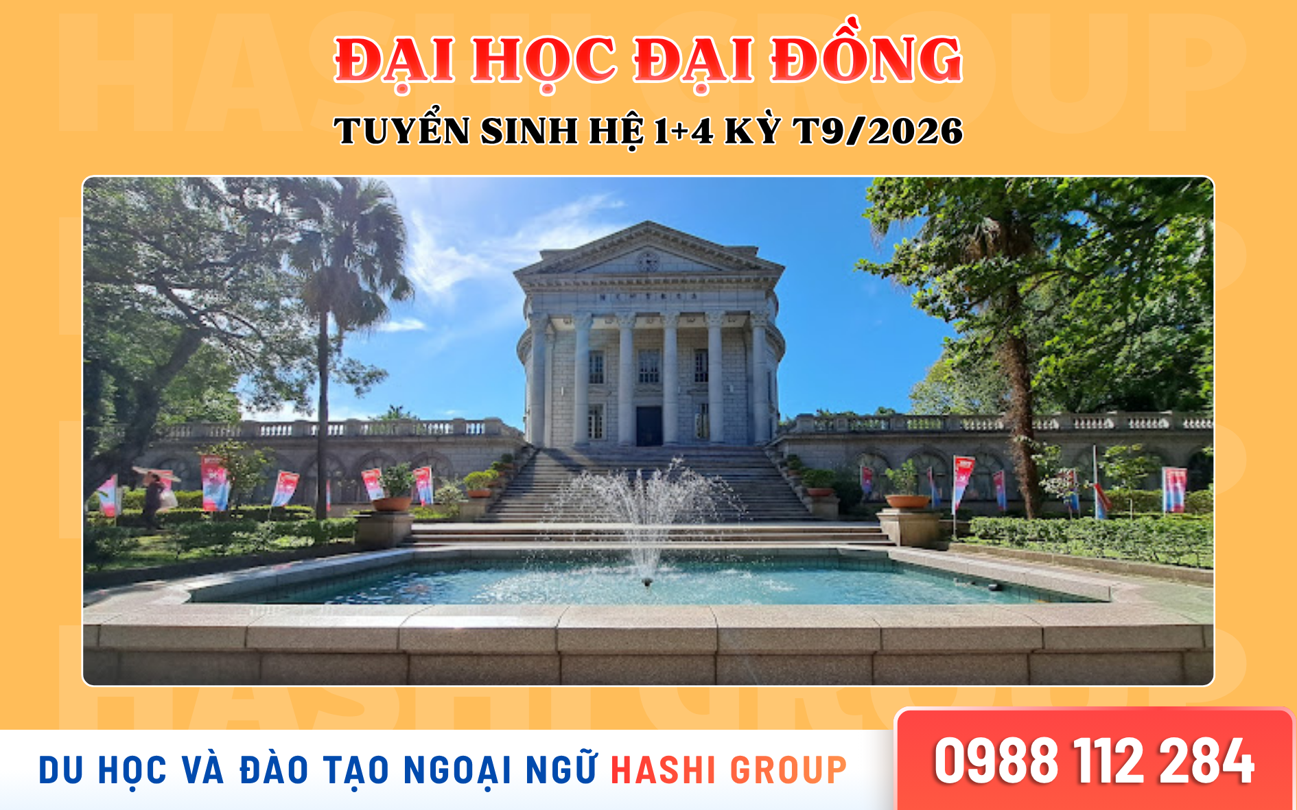 Đại học Đại Đồng du học Đài Loan 2026 – Hệ 1+4 không cần tiếng, học phí thấp